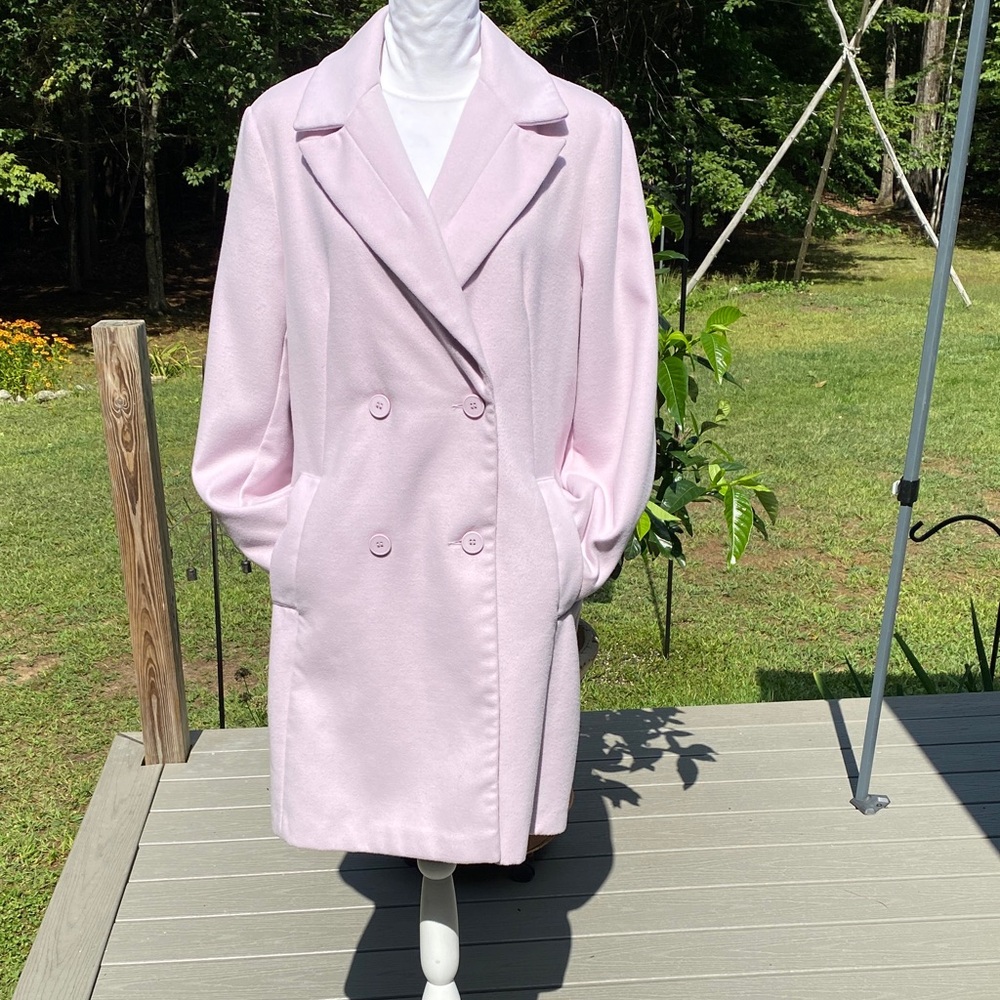 Long Tall Sally Light Pink Pea Coat